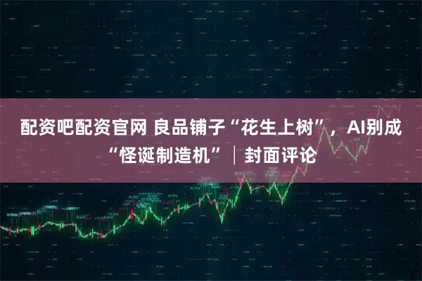 配资吧配资官网 良品铺子“花生上树”，AI别成“怪诞制造机”│封面评论