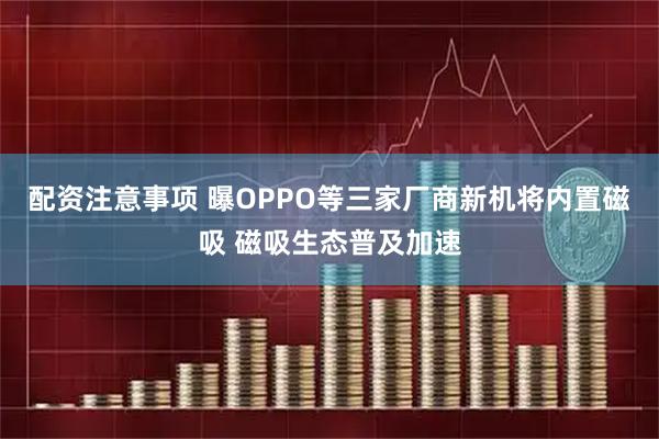 配资注意事项 曝OPPO等三家厂商新机将内置磁吸 磁吸生态普及加速