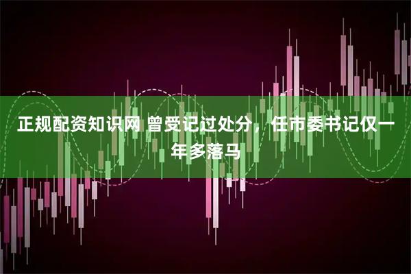 正规配资知识网 曾受记过处分，任市委书记仅一年多落马
